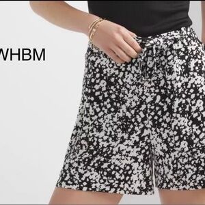 NWT - WHBM - Floral Pleated Matte Jersey Shorts